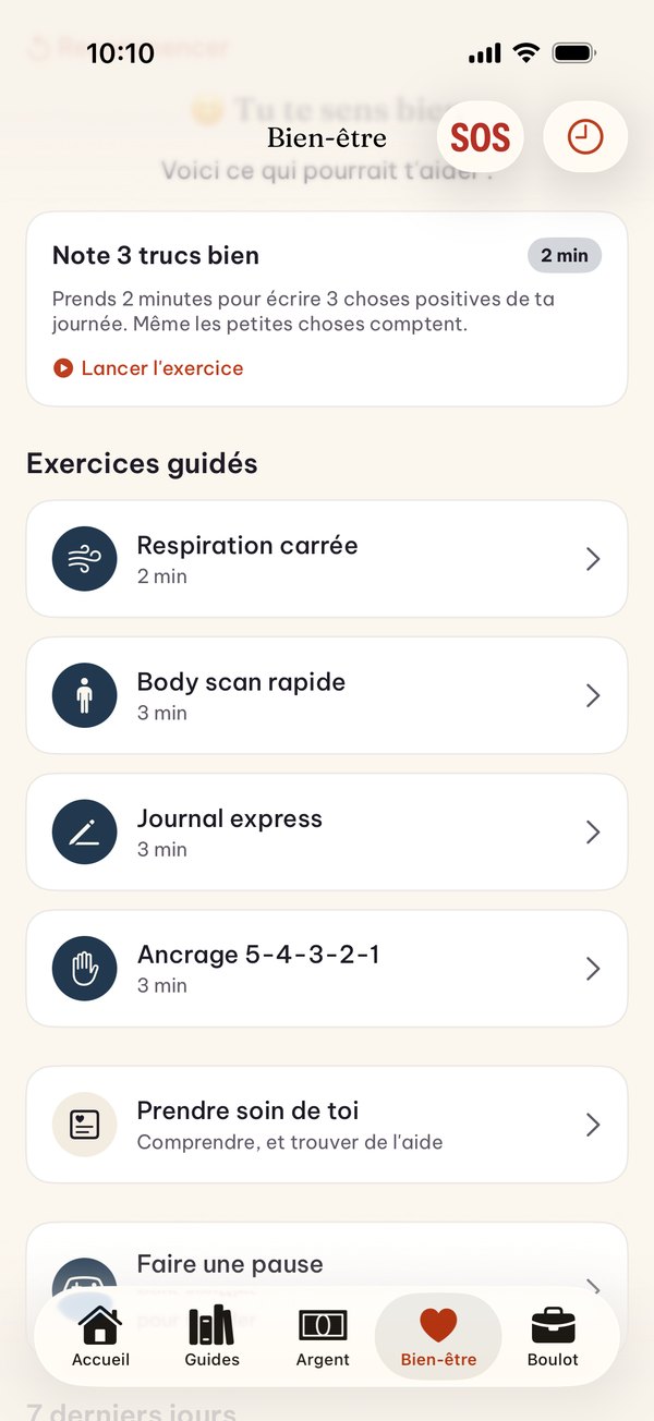 Exercices guidés