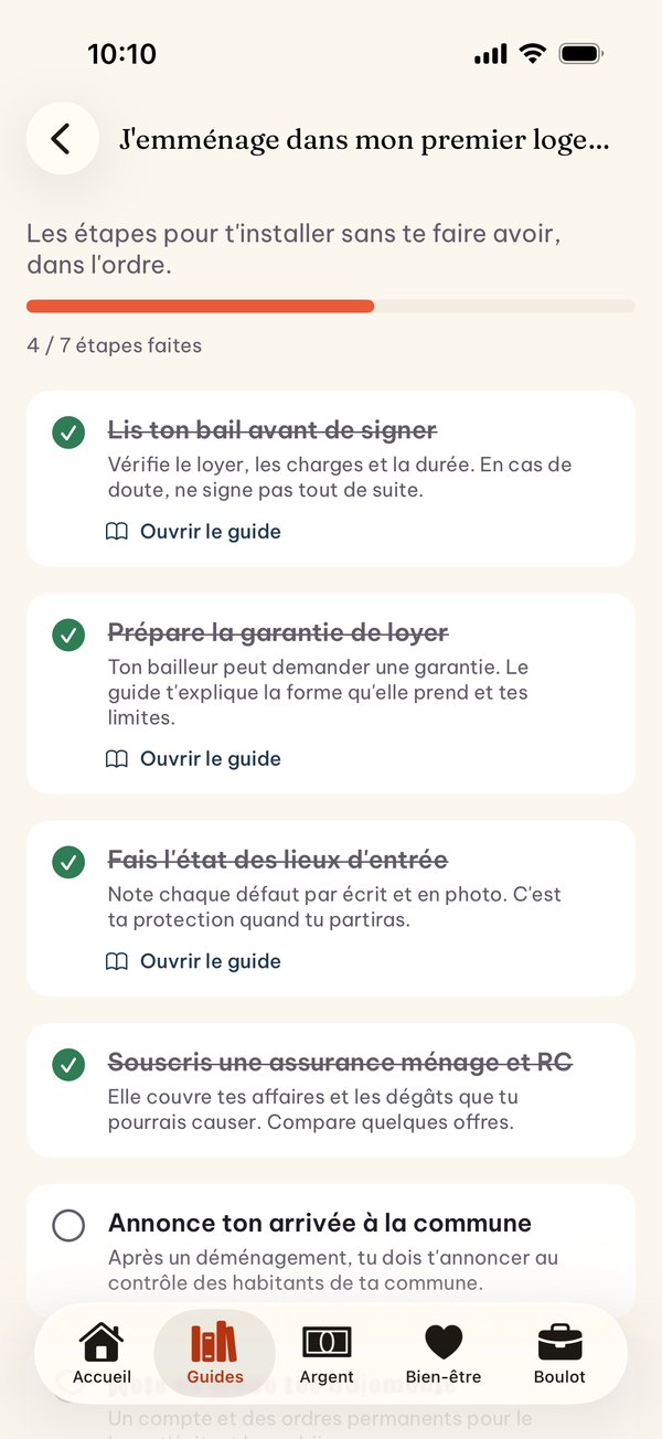 Détail d'un parcours