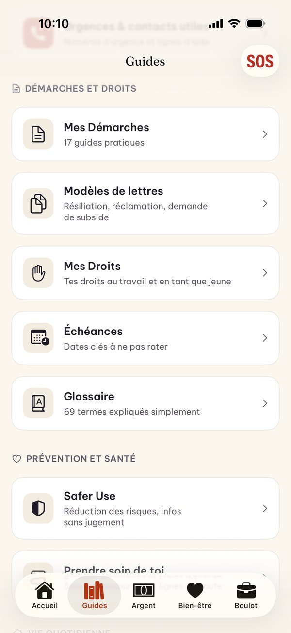 Sections thématiques